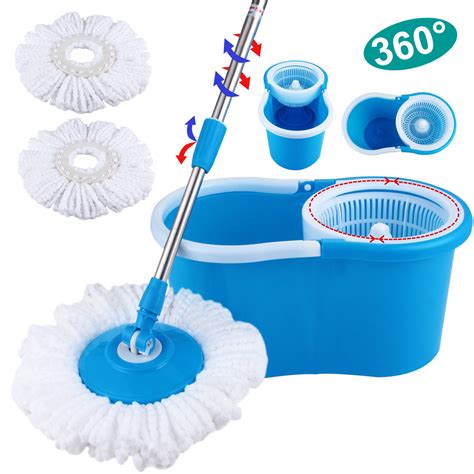 360 magic spin mop with spinning action and rotating head